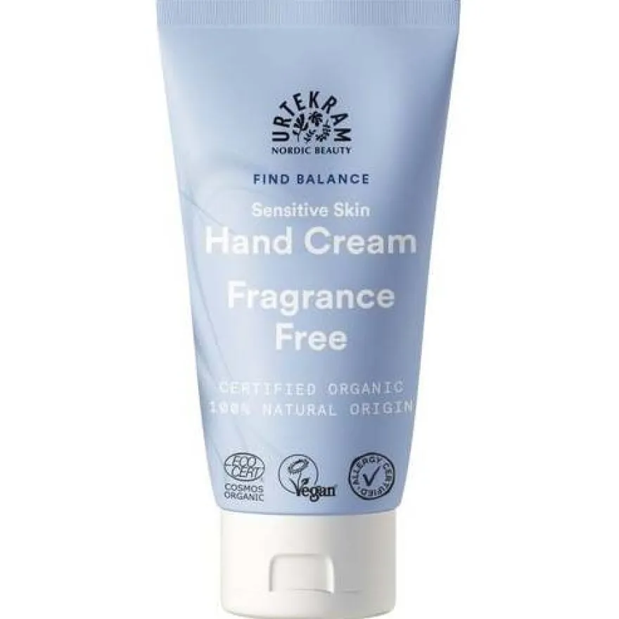 Fragance Free Crema de Manos 75ml. Eco Vegan - Urtekram