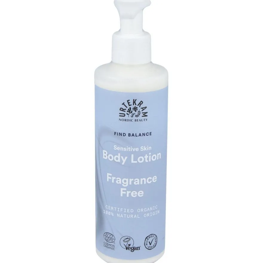 Fragance Free Locion Corporal 245ml. Eco Vegan - Urtekram