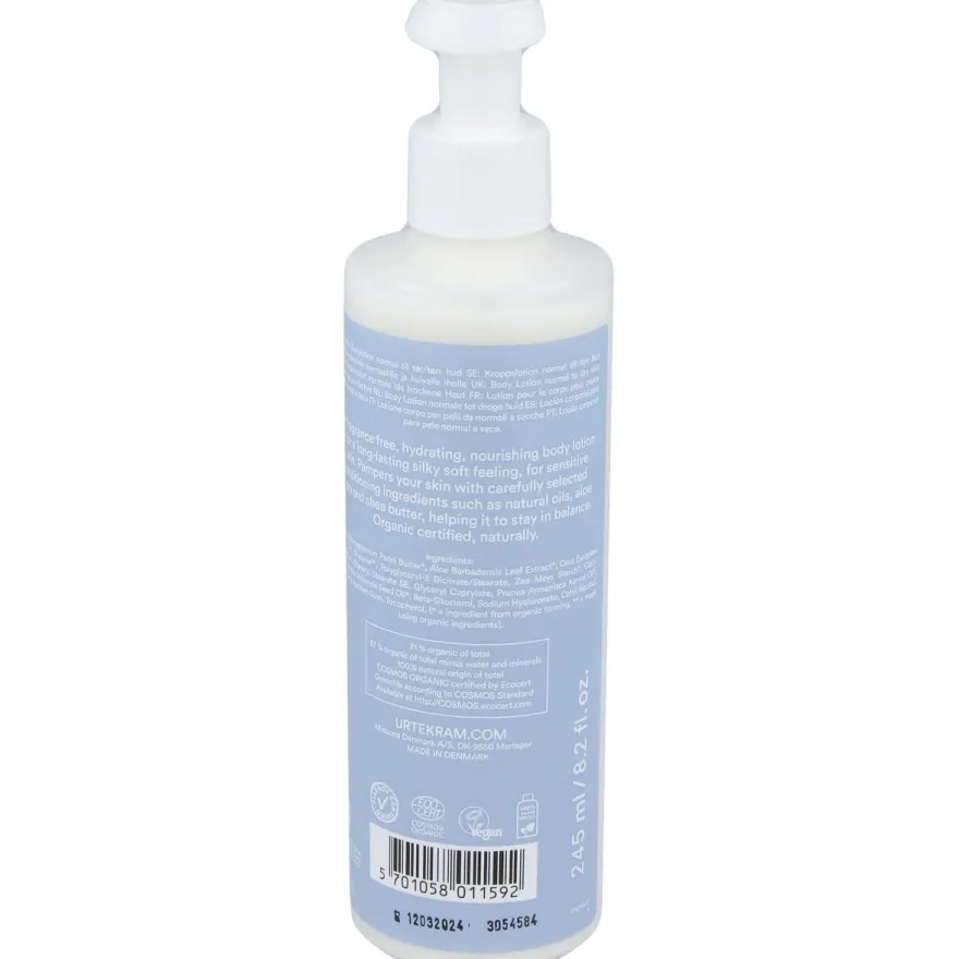 Fragance Free Locion Corporal 245ml. Eco Vegan - Urtekram
