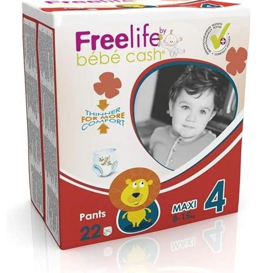 Freelife Bebecash Pañal Infantil Pants (7- 18 Kg Maxi 22 U)
