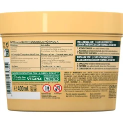 Fructis Hair Food Manteca de Cacao Mascarilla Rizos Nutridos 390ml - Garnier