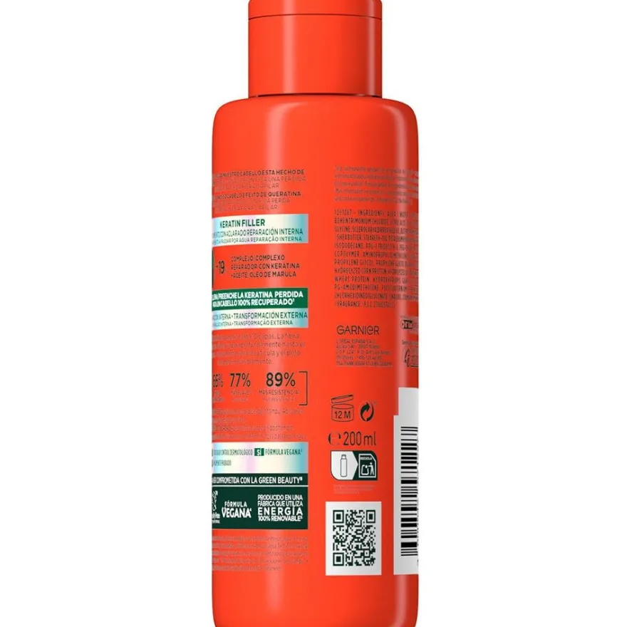 Fructis Keratin Filler Tratamiento Intensivo 200 ml - Garnier