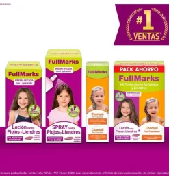 Fullmarks Antipiojos y Liendres Champú + Locion - Pediculicida (1 Envase 100 ml + 1 Envase 150 ml Kit) - Reckit Benckiser