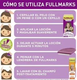 Fullmarks Antipiojos y Liendres Champú + Locion - Pediculicida (1 Envase 100 ml + 1 Envase 150 ml Kit) - Reckit Benckiser