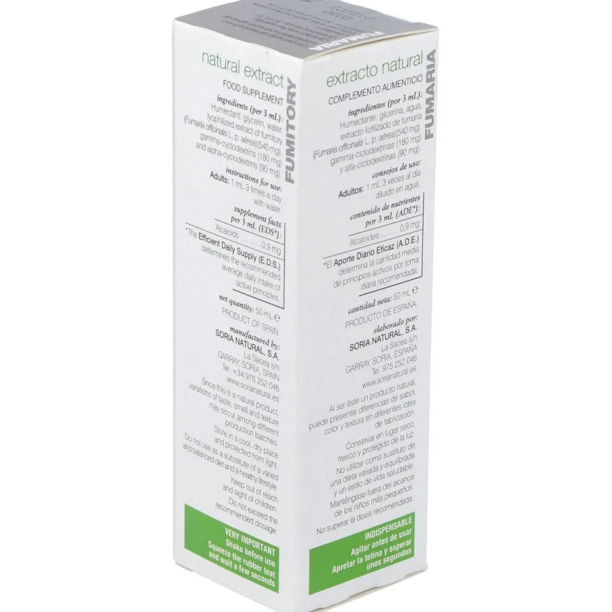 Fumaria Extracto 50ml - Soria Natural