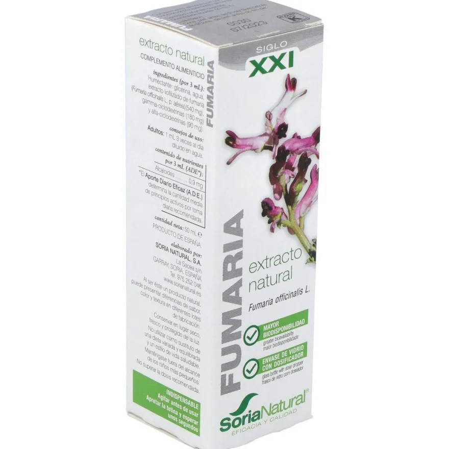 Fumaria Extracto 50ml - Soria Natural