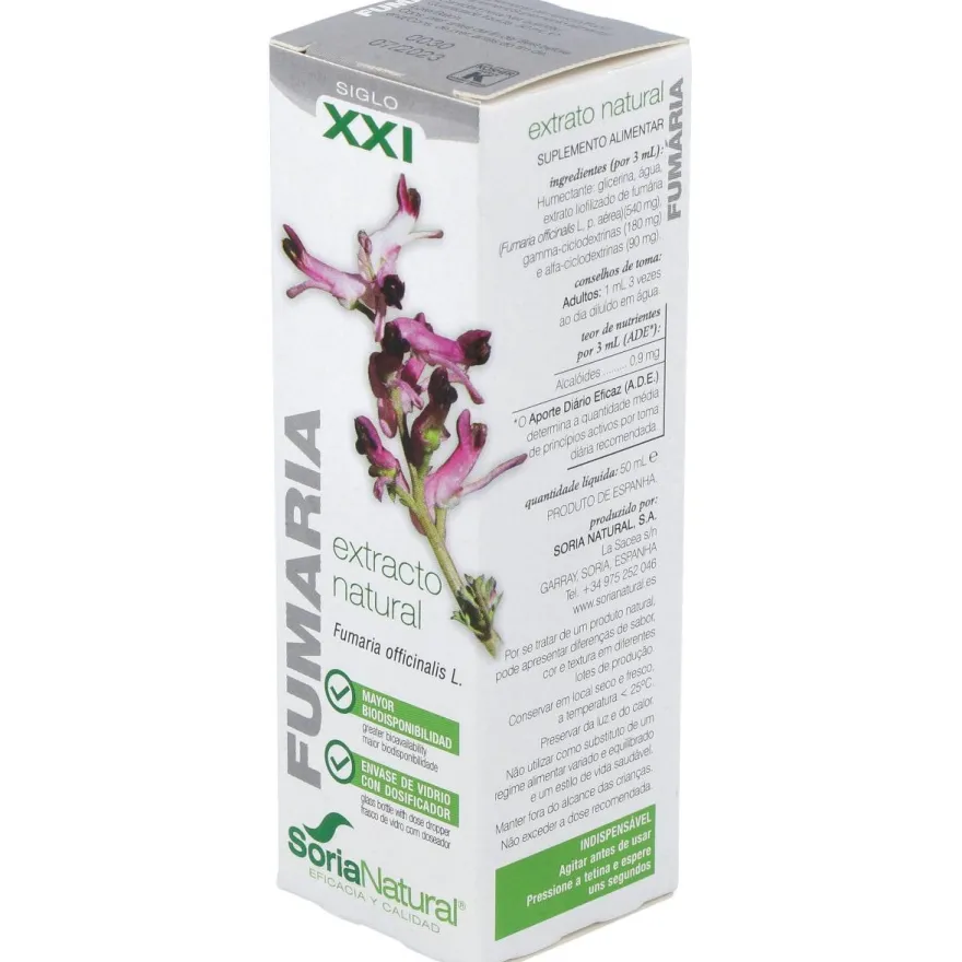 Fumaria Extracto 50ml - Soria Natural