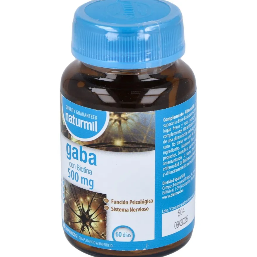 Gaba 500Mg. Con Biotina 60Comp. 2