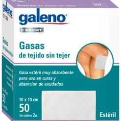 Galeno Gasa Esteril S/tejer 10x10cm 50u - Otras Marcas