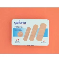 Galeno Plastic - Aposito Adhesivo (Color Piel 34 Unidades Surtidas)