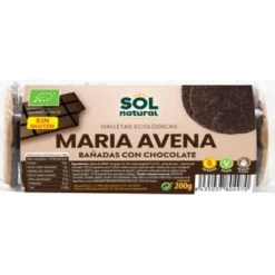 Galleta María Avena Chocolate Eco sin Gluten 200g - Solnatural