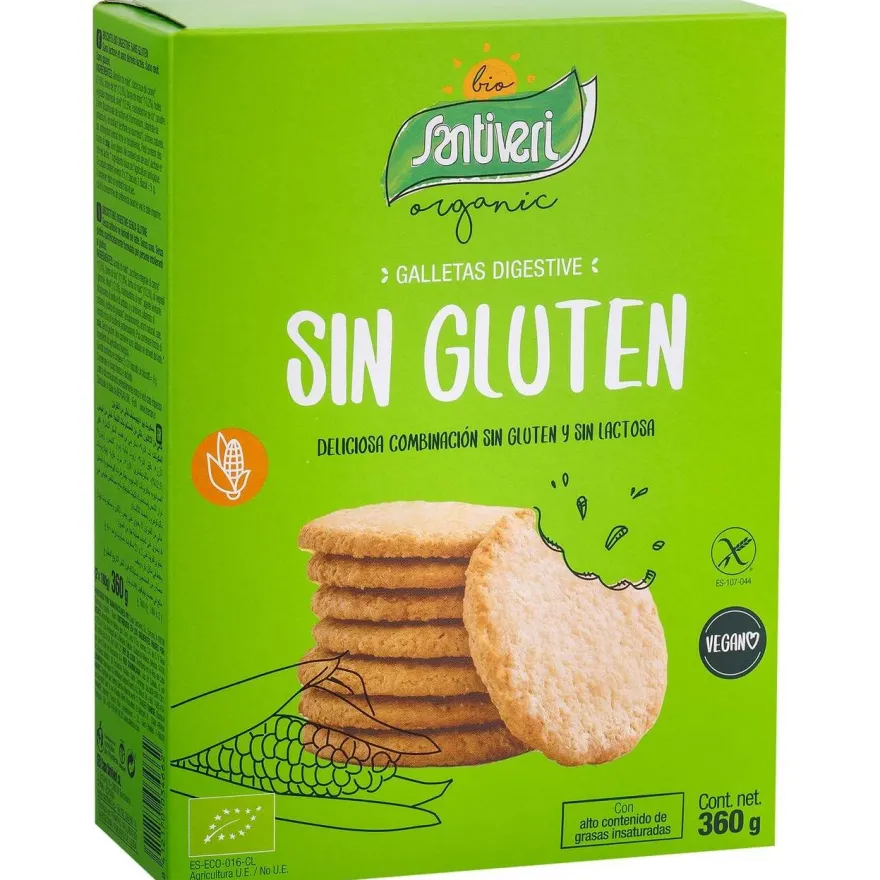 Galletas Digestive 2 Paquetes 360gr. Bio Sg - Santiveri