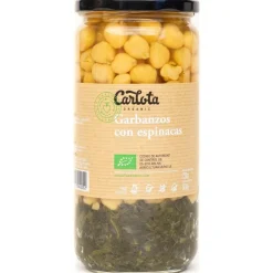 Garbanzos con Espinacas 720g - Carlota Organic