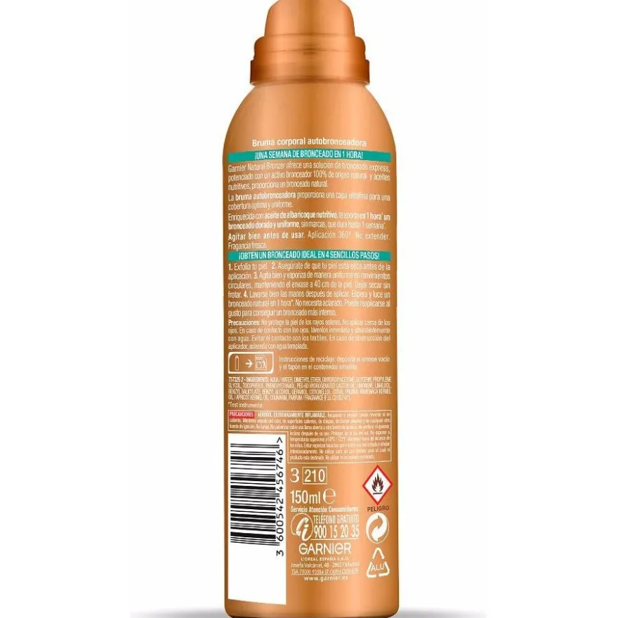 Garnier Delial Bruma Autobronceadora Corporal Medio 150Ml