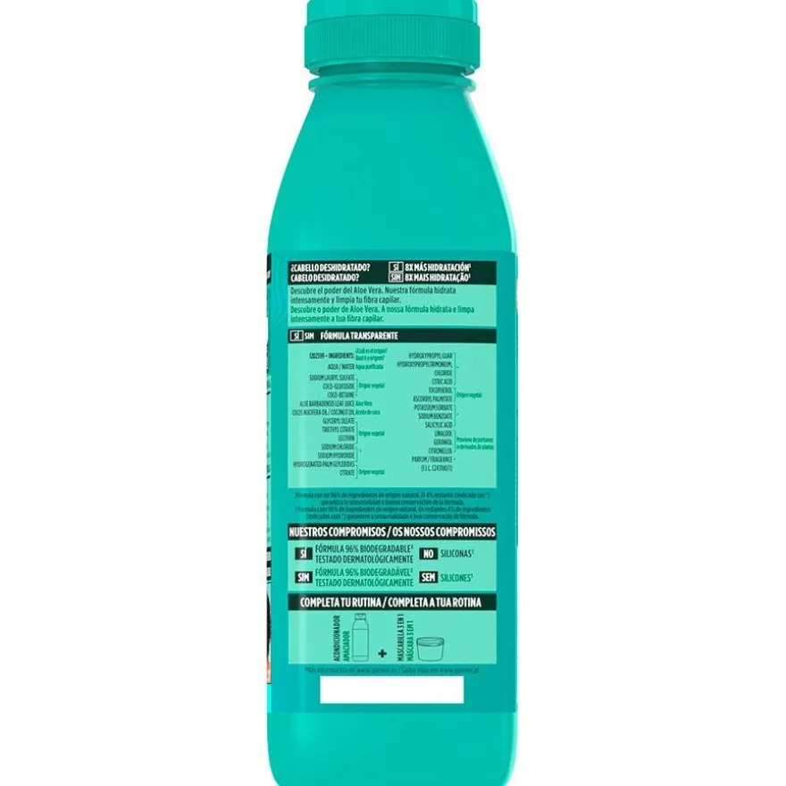 Garnier Fructis Hair Food Aloe Vera Champú Hidratante 350Ml