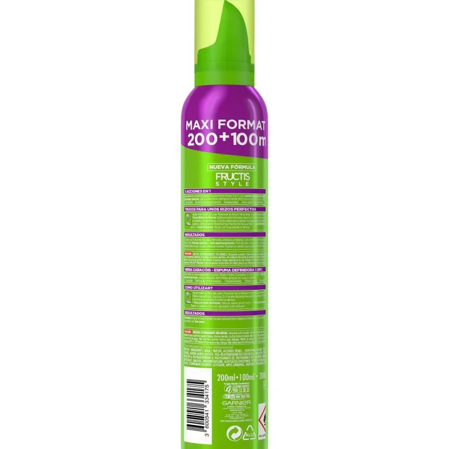 Garnier Fructis Style Espuma Hidrarizos Perfectos 300Ml