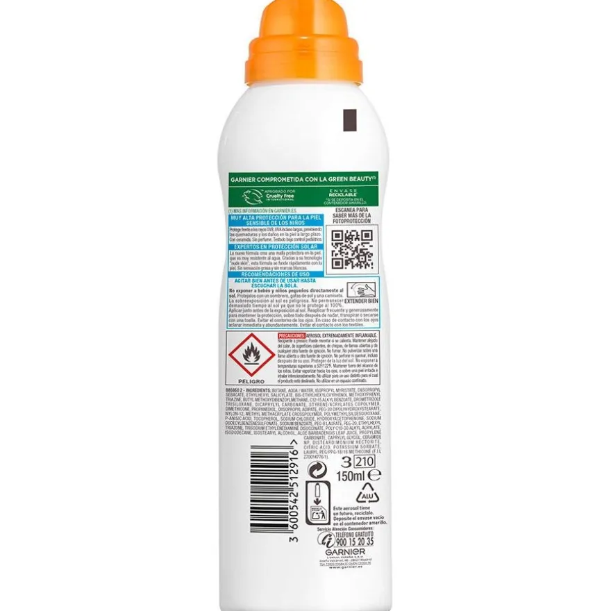 Garnier Niños Sensitive Advanced Bruma Protectora Anti Arena Spf50+ 150Ml
