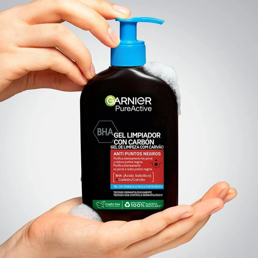 Garnier Pure Active Gel Limpiador Carbón 250Ml