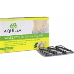 Gases Forte Carbón Vegetal, 60 Cápsulas - Aquilea