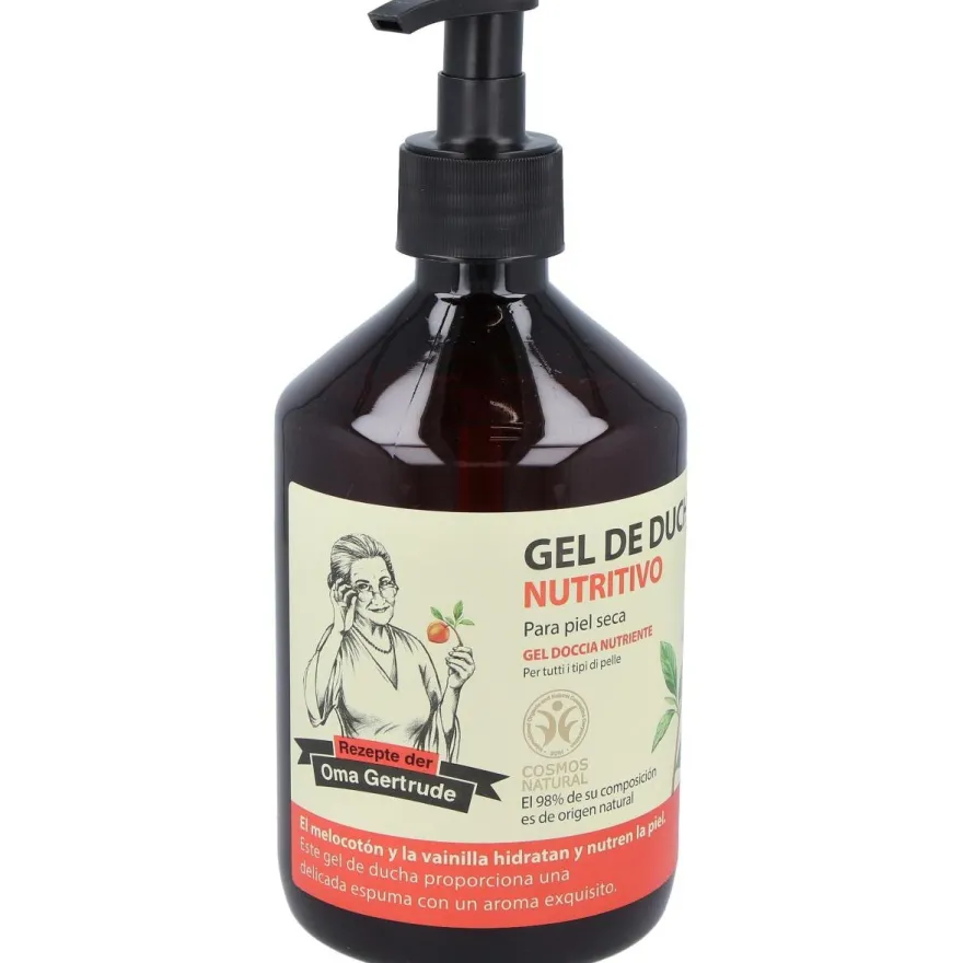 Gel de Ducha Nutritivo Melocoton 6udsx500ml - Oma Gertrude
