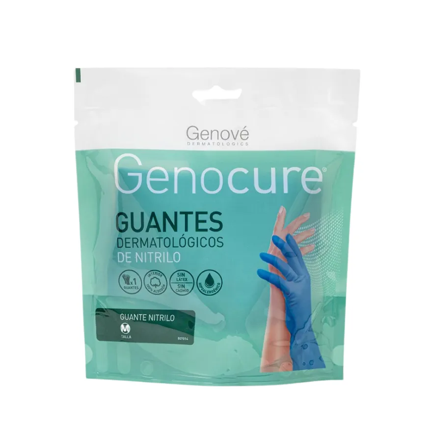 Genocure® Guantes Dermatológicos Nitrilo Talla M. - Genové
