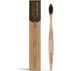 Georganics Beechwood Charcoal Toothbrush Soft 1Ud