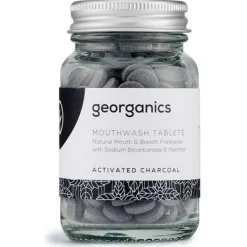 Georganics Mouthwash Tablets Activated Charcoal 180Comp