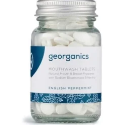Georganics Mouthwash Tablets English Peppermint 180Comp