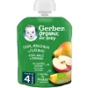 Gerber Organic Pera Manzana Platano, 90 G