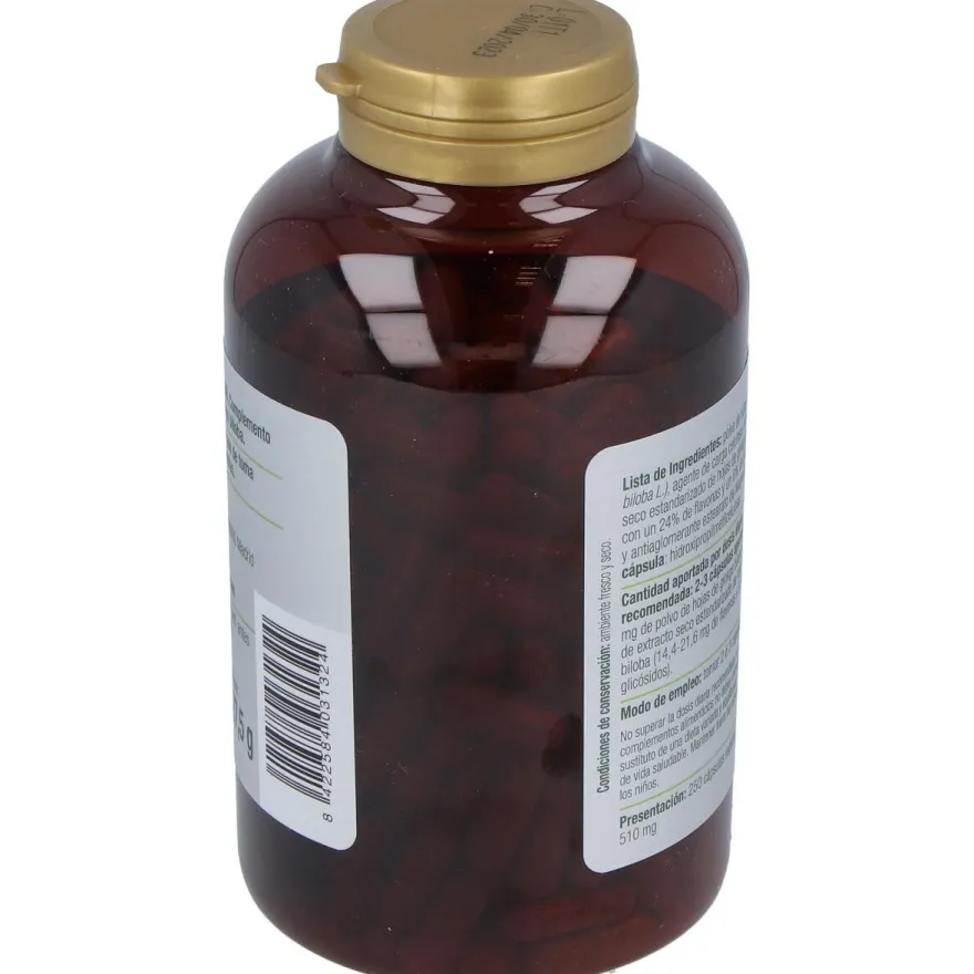 Ginkgo Biloba 600mg 250cápsulas - El Granero
