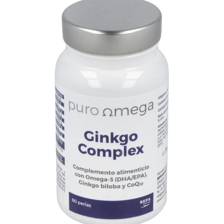 Ginkgo Complex Dha/epa Q10 60perlas - Puro Omega