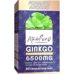 Ginkgo 6500Mg 80Cap. Estado Puro