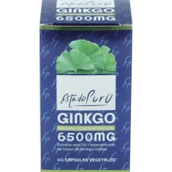 Ginkgo 6500mg. 40cap. Estado Puro - Tongil