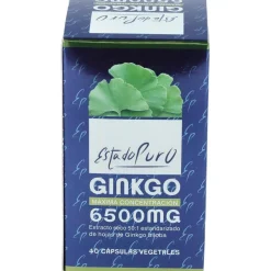 Ginkgo 6500mg. 40cap. Estado Puro - Tongil