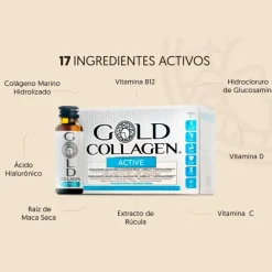 Gold Collagen Active, 10 frascos x 50 ml. - Areafar