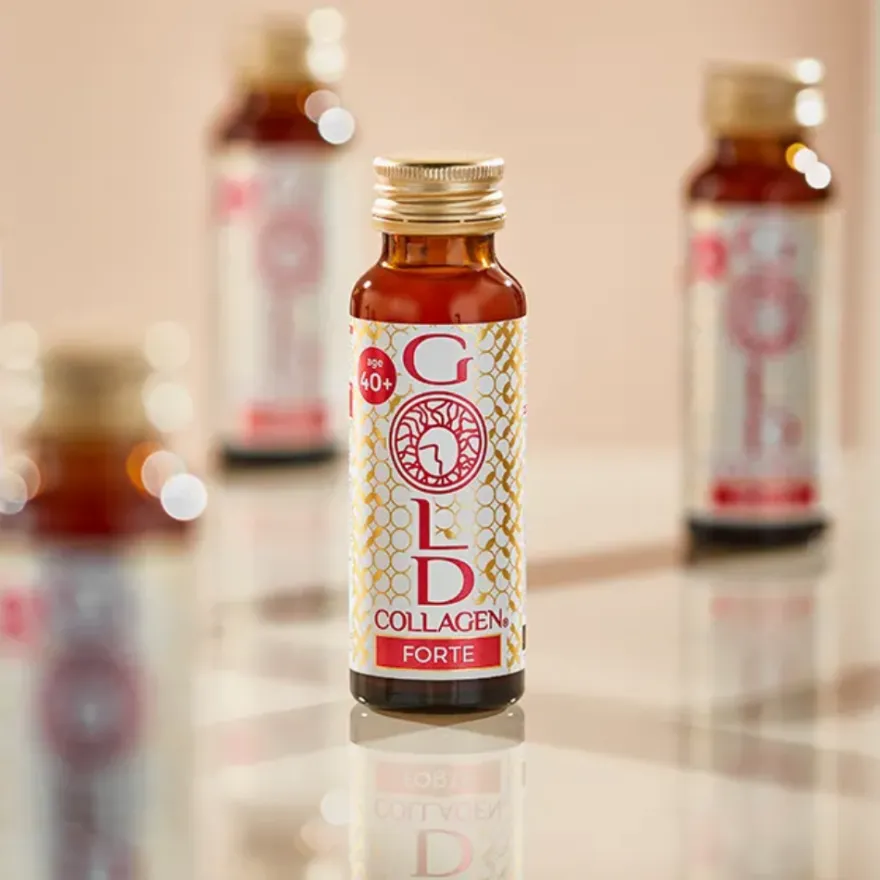 Gold Collagen Forte 10 frascos x 50 ml. - Areafar
