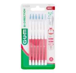 G.U.M Bi-Direction Cepillo Interdental, 1,2 mm Talla 3, 6 Piezas. - Sunstar