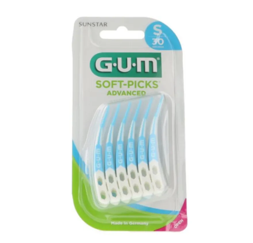 G.U.M Soft-Picks Advanced, Talla S, 30 Piezas. - Sunstar