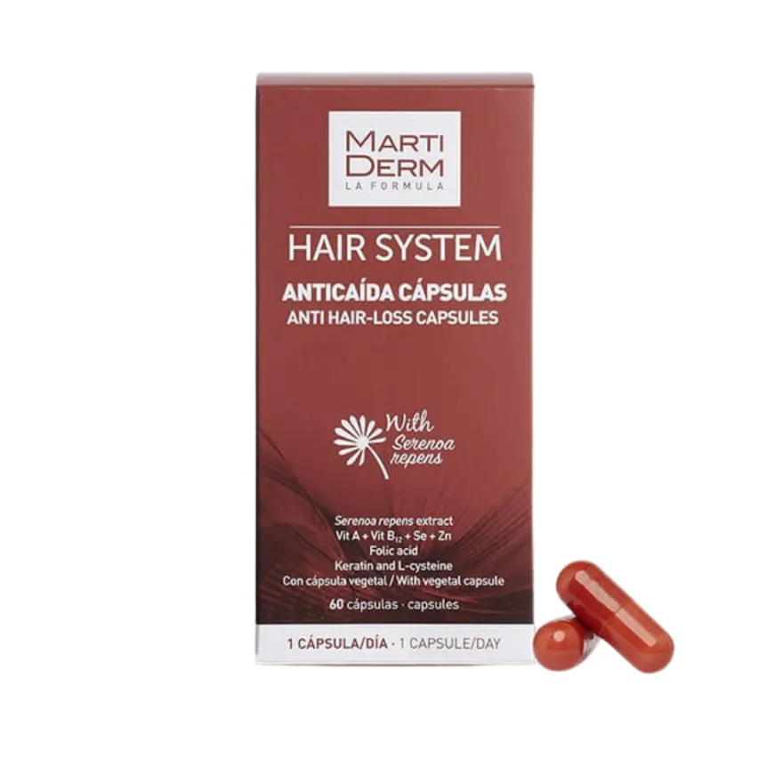 Hair System Cápsulas Anticaída, 60 ud. - Martiderm