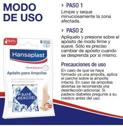 Hansaplast Ampollas - Hidrocoloide (t - Peq 6 U) - Eucerin