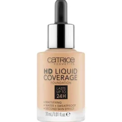 Hd Liquid Coverage Foundation Lasts Up To 24H 032-Nude Beige 30 Ml