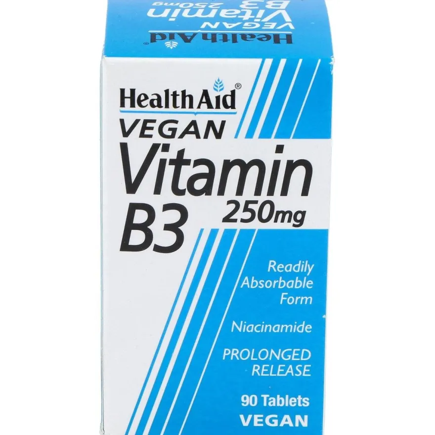 Healthaid Vitamina B3 (niacinamida) 250mg 90comp - Health Aid