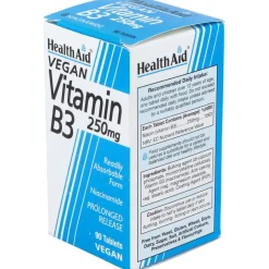 Healthaid Vitamina B3 (niacinamida) 250mg 90comp - Health Aid