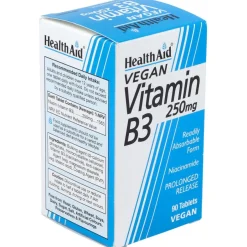 Healthaid Vitamina B3 (niacinamida) 250mg 90comp - Health Aid