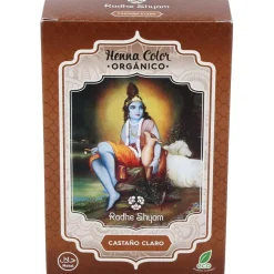 Henna Castaño Claro Polvo 100g - Radhe Shyam