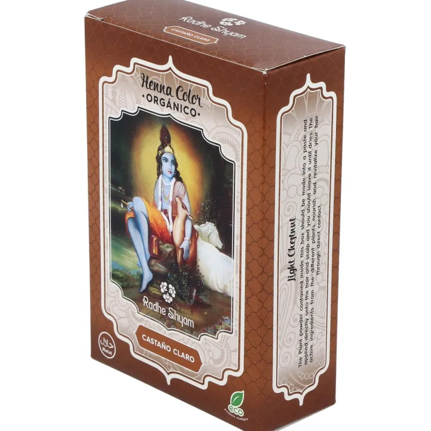 Henna Castaño Claro Polvo 100g - Radhe Shyam