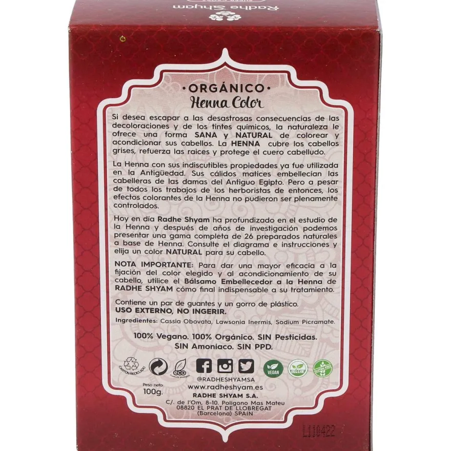 Henna Supercaoba Oscuro Polvo - Radhe Shyam