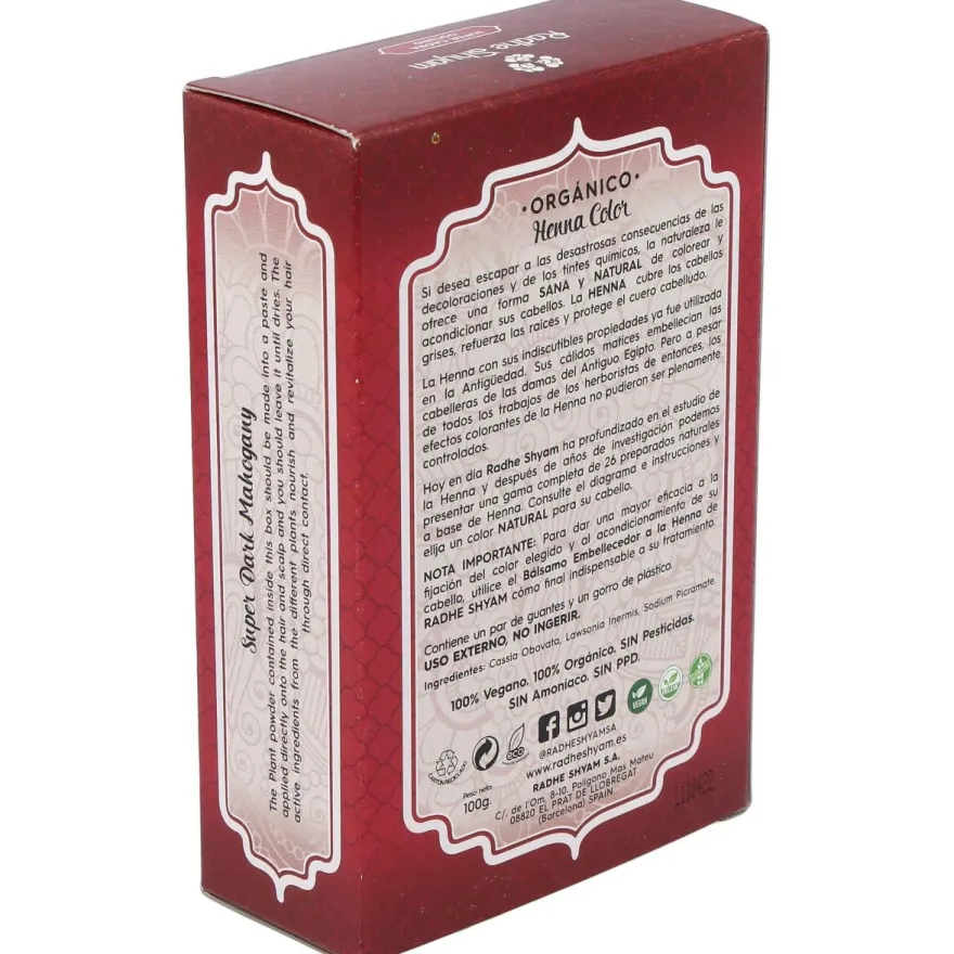 Henna Supercaoba Oscuro Polvo - Radhe Shyam