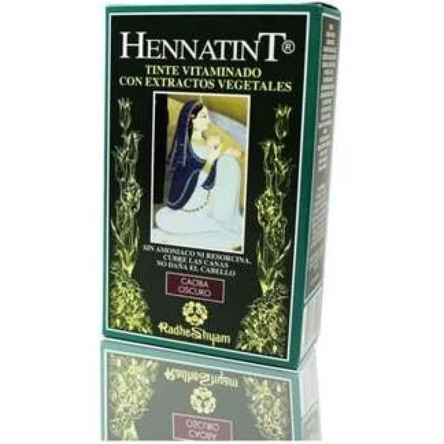 Hennatint Caoba Oscuro 60ml - Radhe Shyam