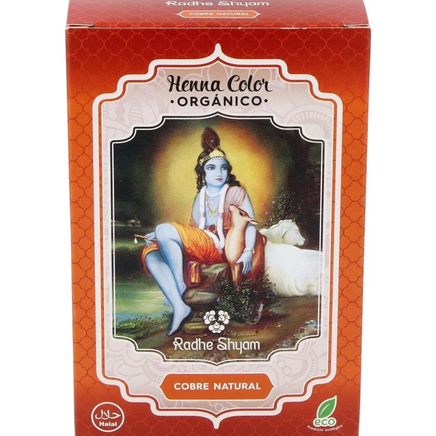 Henna Tinte Natur Cobre Polvo 100gr - Radhe Shyam